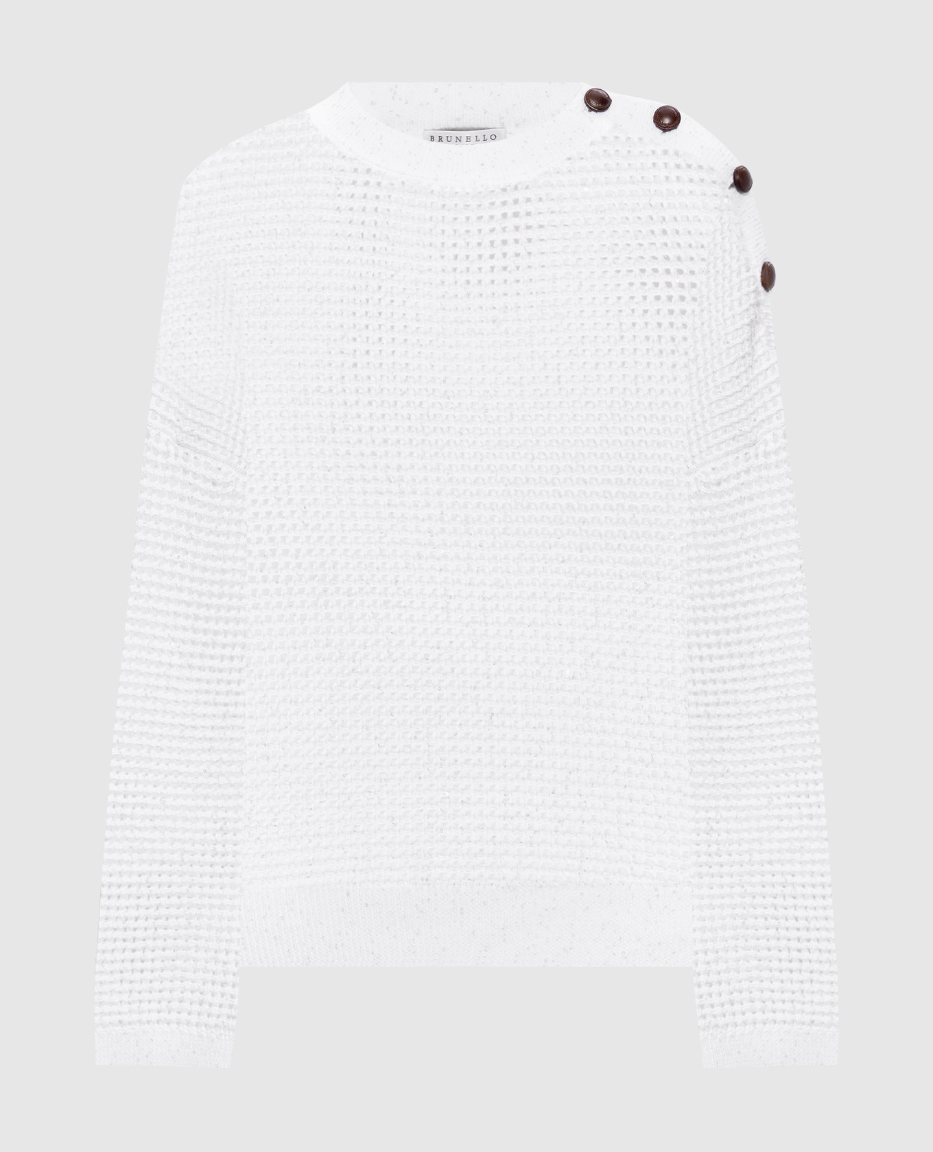 

Белый джемпер с пайетками, Джемпера