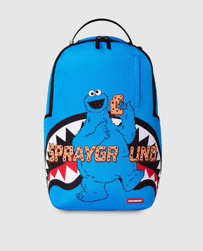 Sprayground Дитячий синій рюкзак SESAME STREET COOKIE MONSTER TAKE A BITE 910B9122NSZ