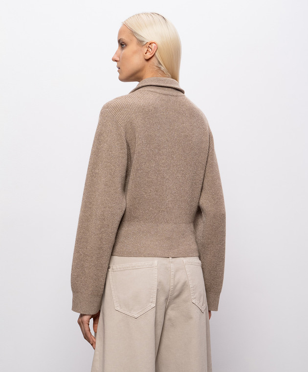 Brunello Cucinelli Коричневый кардиган с кашемиром M1E224716P изображение 4