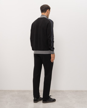 Bertolo Cashmere Черный спортивный костюм с эмблемой 9020870019659020880019