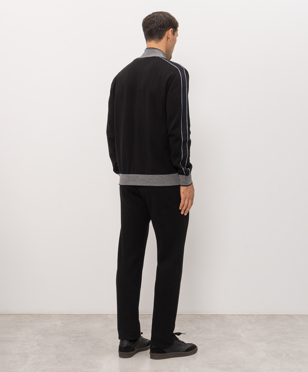 Bertolo Cashmere Черный спортивный костюм с эмблемой 9020870019659020880019 изображение 3