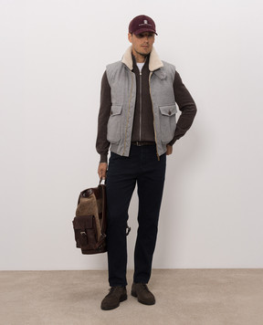 Brunello Cucinelli Кардиган коричневого цвета из кашемира M2200106