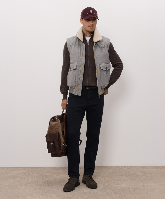 Brunello Cucinelli Кардиган коричневого цвета из кашемира M2200106 изображение 2