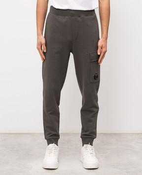 C.P. Company Джогери кольору хакі з патчем логотипа MSP717A005086W