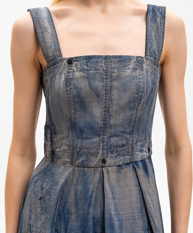 Masnada Синя сукня з рамі 8055 зображення 4