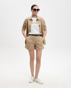 Max Mara Weekend Белая футболка BORA с нашивкой WKDBORA