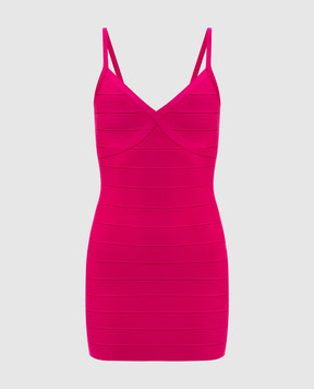 Herve Leger Рожева сукня міні After Party 46HLFT8571193