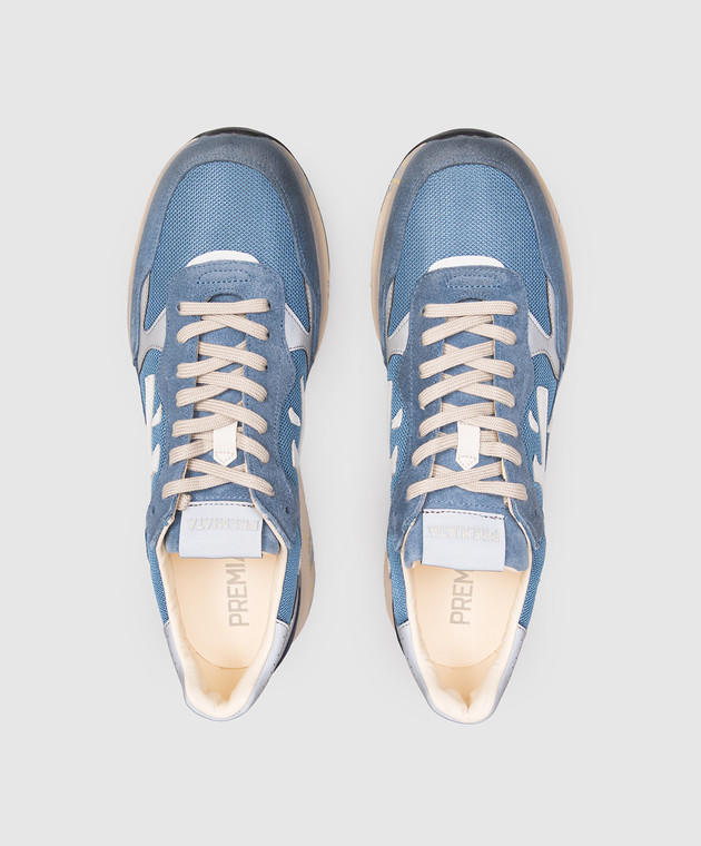 Premiata Сині комбіновані кросівки MICK MICK01 зображення 4