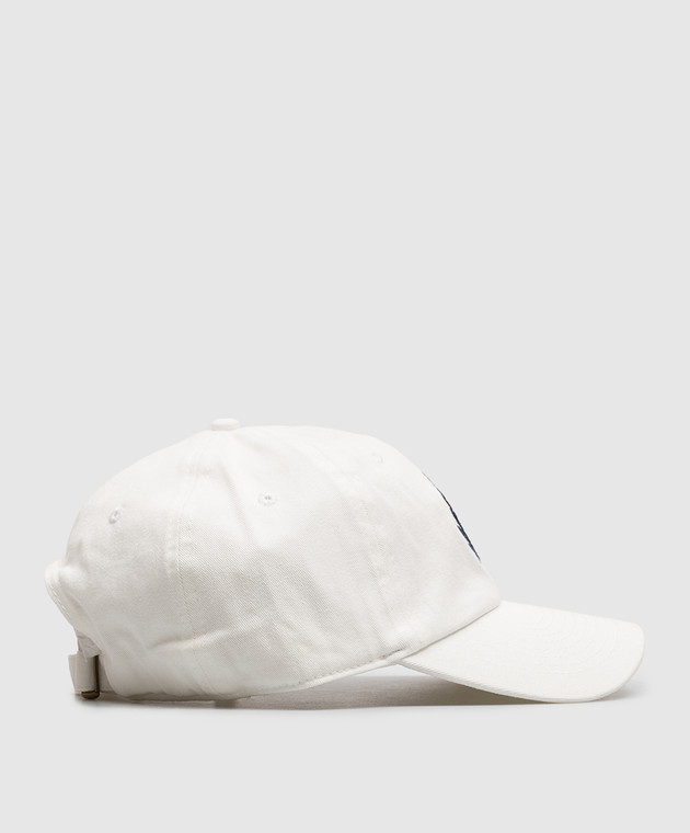Sporty & Rich Белая кепка с вышивкой AC04085243WH06 изображение 3