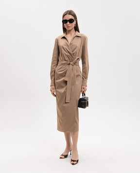Max Mara Коричнева сукня на запах MXMBETA MXMBETA