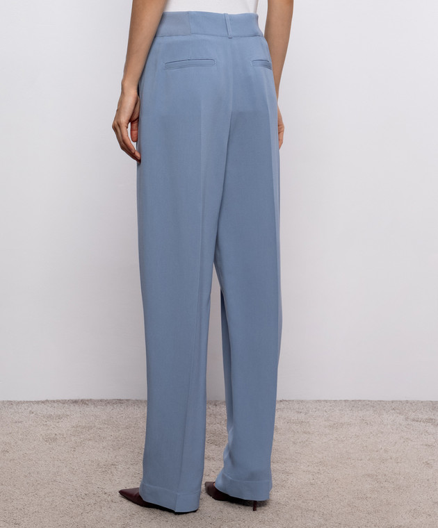 Victoria Beckham Голубые штаны 1326WTR007361A изображение 4