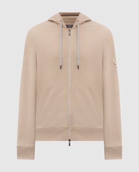 Peserico Бежевая спортивная куртка с нашивкой эмблемы R57009J0DK00088