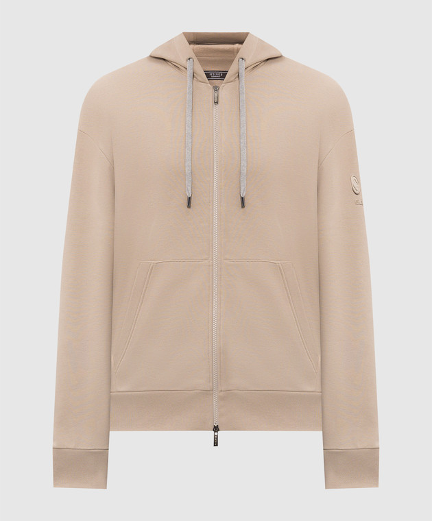 Peserico Бежевая спортивная куртка с нашивкой эмблемы R57009J0DK00088