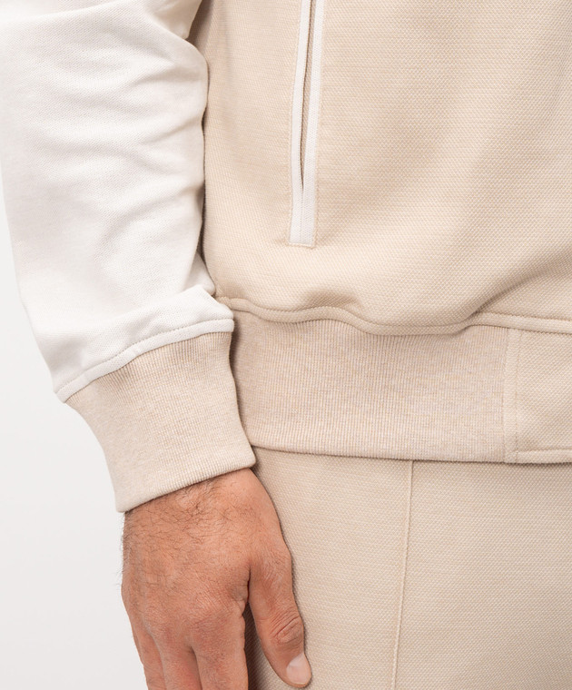 CAPOBIANCO Бежевый спортивный костюм с гравировкой логотипа 20M458MG00C20M707MG00 изображение 5