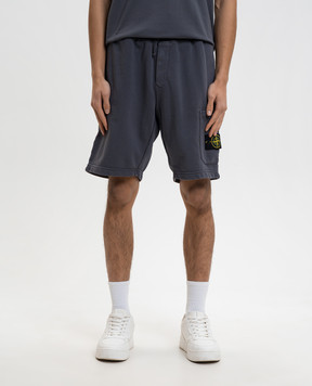 Stone Island Сірі шорти з логотипом L1S156200011S0051