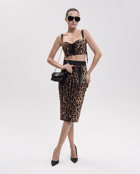 Dolce&Gabbana Спідниця з леопардовим принтом F4DC2TFSUBF