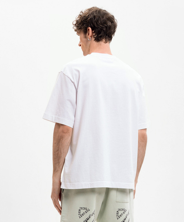 Off-White Белая футболка Caravaggio 44MAA120S26J00C изображение 4
