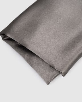 Dore & Rose Серая наволочка из шелка PREMIUMSILKPILLOWCASE