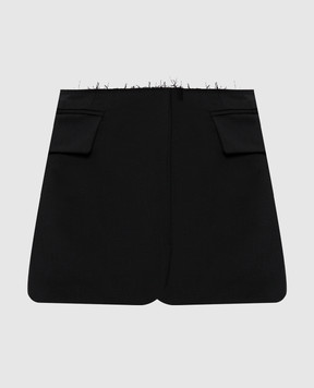 Vetements Черная юбка мини из шерсти WE76TK363B