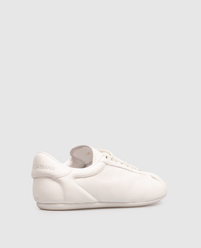 Dolce&Gabbana Белые кожаные кроссовки Ballet CK2485A3O78