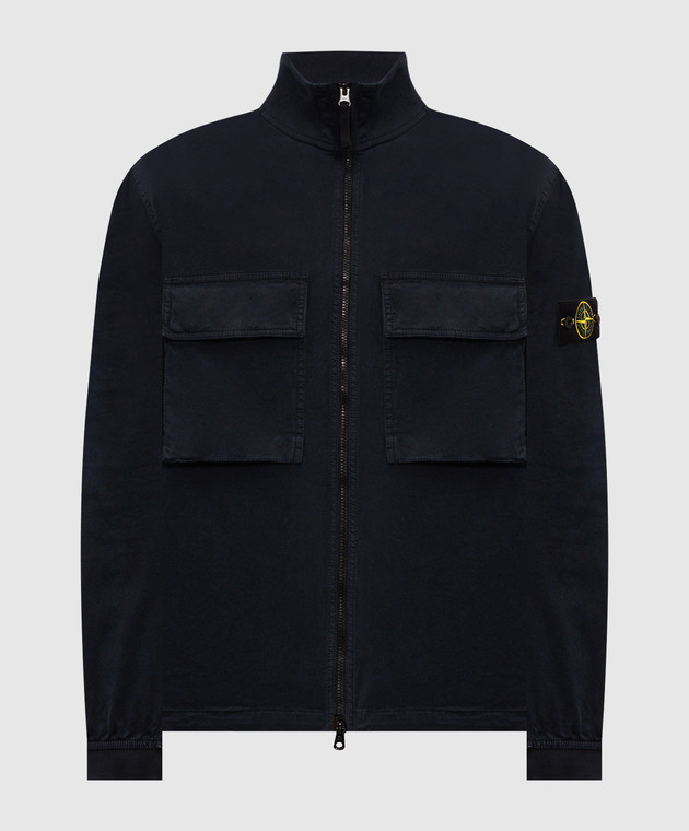 Stone Island Синяя куртка с патчем логотипа L2S151200024S00L1