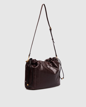 Gianni Chiarini Бордовая кожаная глянцевая сумка Morgana BS12260EEL