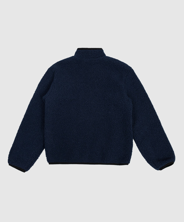 Off-White Детская синяя куртка с нашивкой 44BEA025F26F001 изображение 2