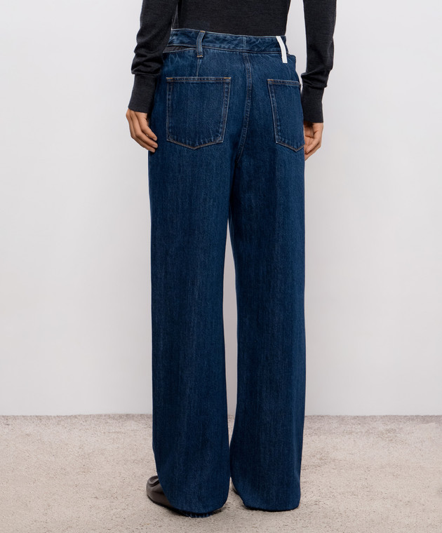 Jil Sander Синие джинсы с фигурными вырезами J03KA0362J45324 изображение 4