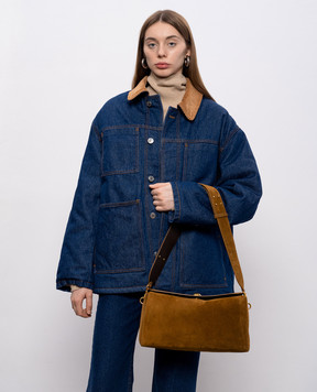 Ami Paris Коричнева замшева сукма Carrousel ULL712AL0136