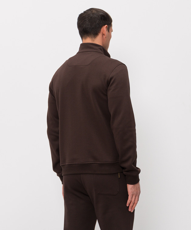 MooRER Коричнева спортивна куртка CRISPIN CRISPINFELPAIT зображення 4