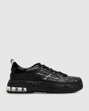 Premiata Черные кожаные кроссовки Drake DRAKE
