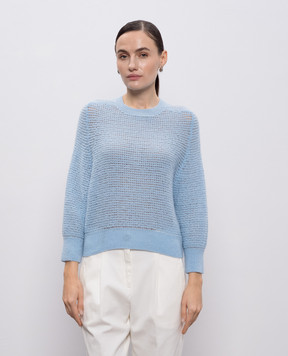 Peserico Блакитний светр з вовною альпаки S99046F0709192