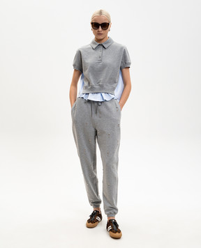 3.1 Phillip Lim Серое поло двойной конструкции E26110366TFT