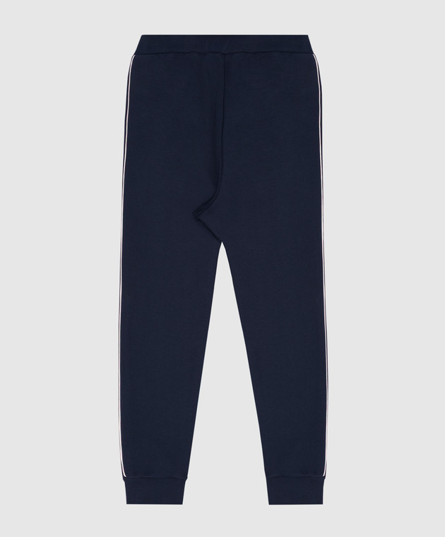 Balmain Детские синие джоггеры с фактурным логотипом BZ6I10Z31831214 изображение 2