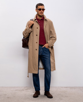 Brunello Cucinelli Сині джинси з ефектом потертості M0Z37X1290