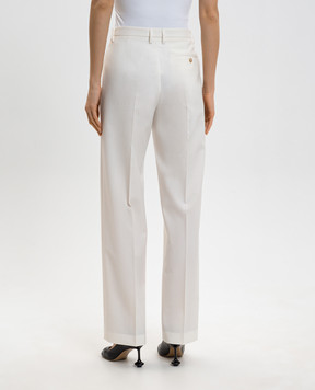 Maison Margiela MM6 Білі штани з вовною S52KA0554M35436