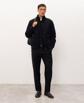 Herno Синя куртка з вовни GI000665U33186