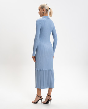 PROENZA SCHOULER Блакитна сукня Luiza в рубчик R2617345KY410