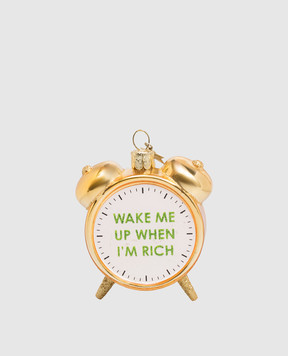Vondels Ялинкова іграшка Shiny gold rich clock alarm 2250101090075