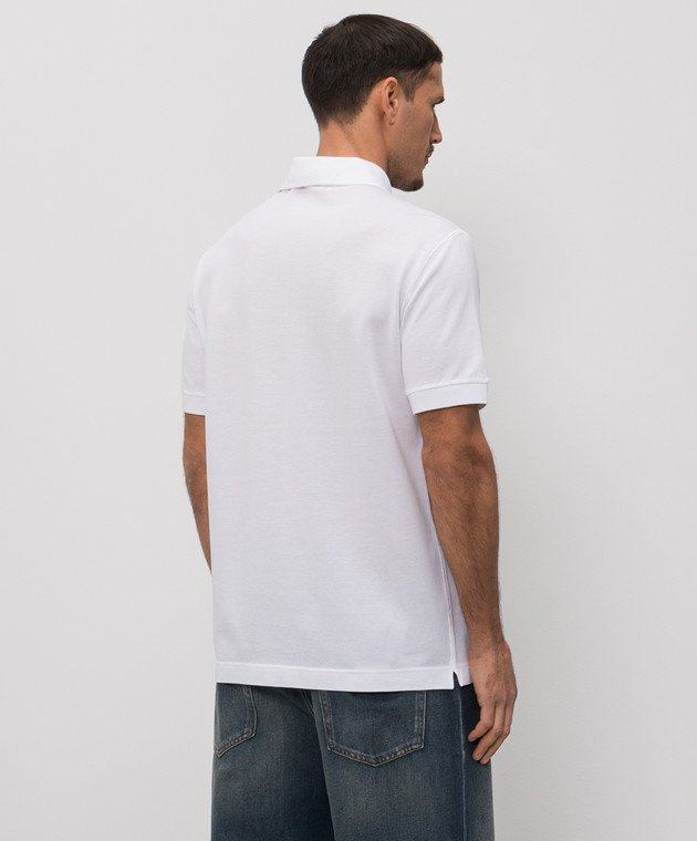 Dolce&Gabbana Белое поло с патчем логотипа G8PL4TG7P1D изображение 4