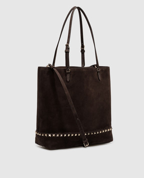 Valentino Коричневая замшевая сумка-тоут 9W2B0T74KQQ