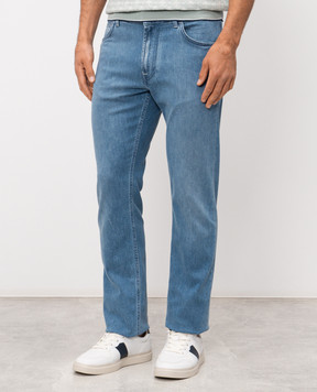 Stefano Ricci Блакитні джинси з монограмою логотипа MST62B3220T0218