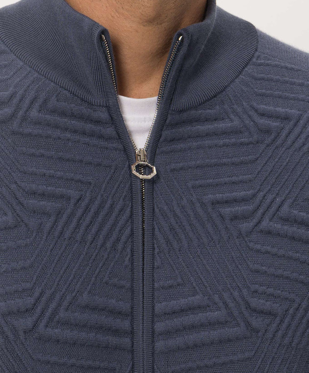 Stefano Ricci Синий спортивный костюм из кашемира W505041R31W26304P3D изображение 5
