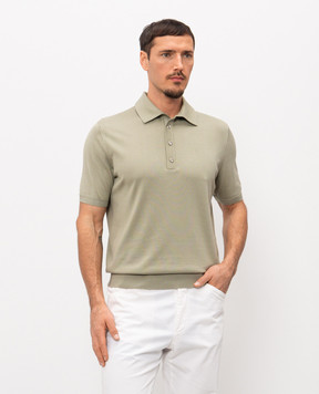 Stefano Ricci Зелене поло з шовком K616440P35F26109