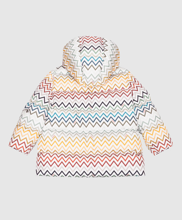 Missoni Детский пуховик в брендовый принт MZ2H17N0442 изображение 2