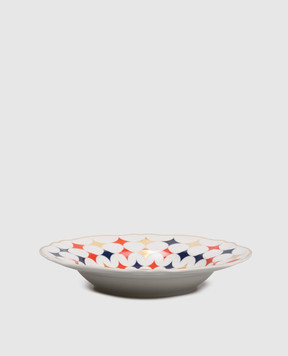 Bitossi Home Белая фарфоровая тарелка для супа Lightning ABR01041