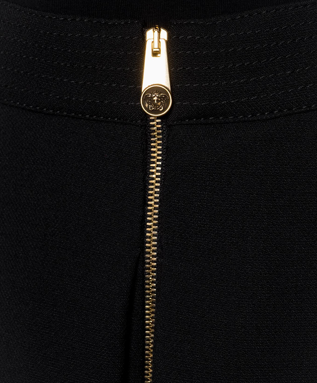 Versace Черная юбка из шерсти 10265691A19091 изображение 5
