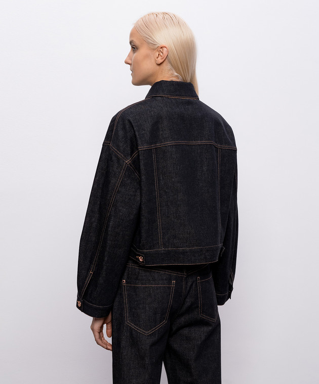 Brunello Cucinelli Черная джинсовая куртка ML1347672P изображение 4