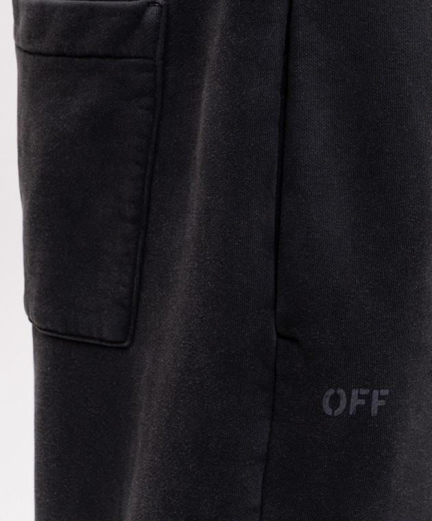 Off-White Серые спортивные штаны 44MCH05AF26F002 изображение 5