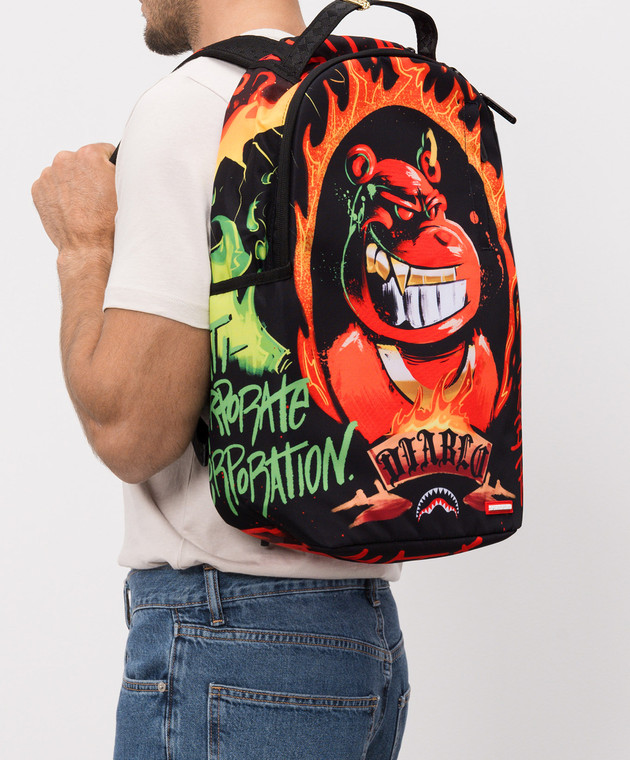 Sprayground Детский черный рюкзак DIABLO BILLION BURNIN 910B8618NSZ изображение 2